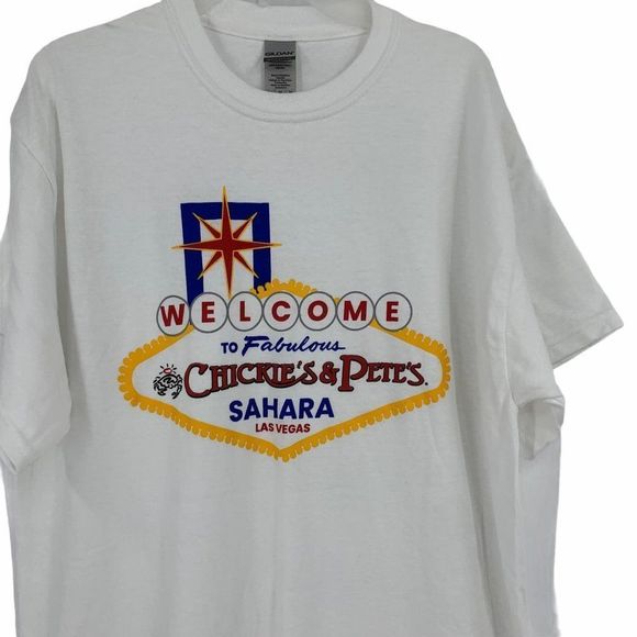 T-Shirt Las Vegas Chickie's & Pete's Swag Souvenier M 9662 New Short Sleeve - Picture 2 of 5